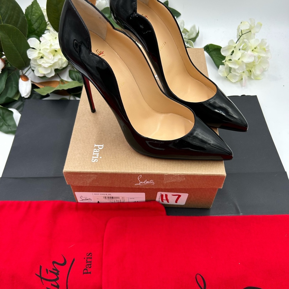 Christian Louboutin Black Patent Leather Heels